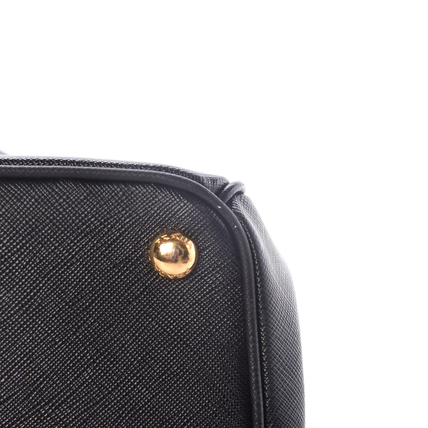 Saffiano Medium Galleria Double Zip Tote Black