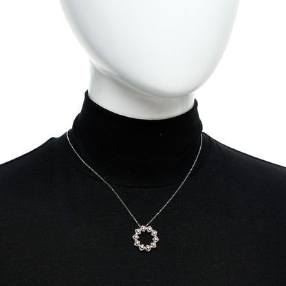 Roberto Coin 18K White Gold Diamond Barocco Pendant Necklace 2 of 5