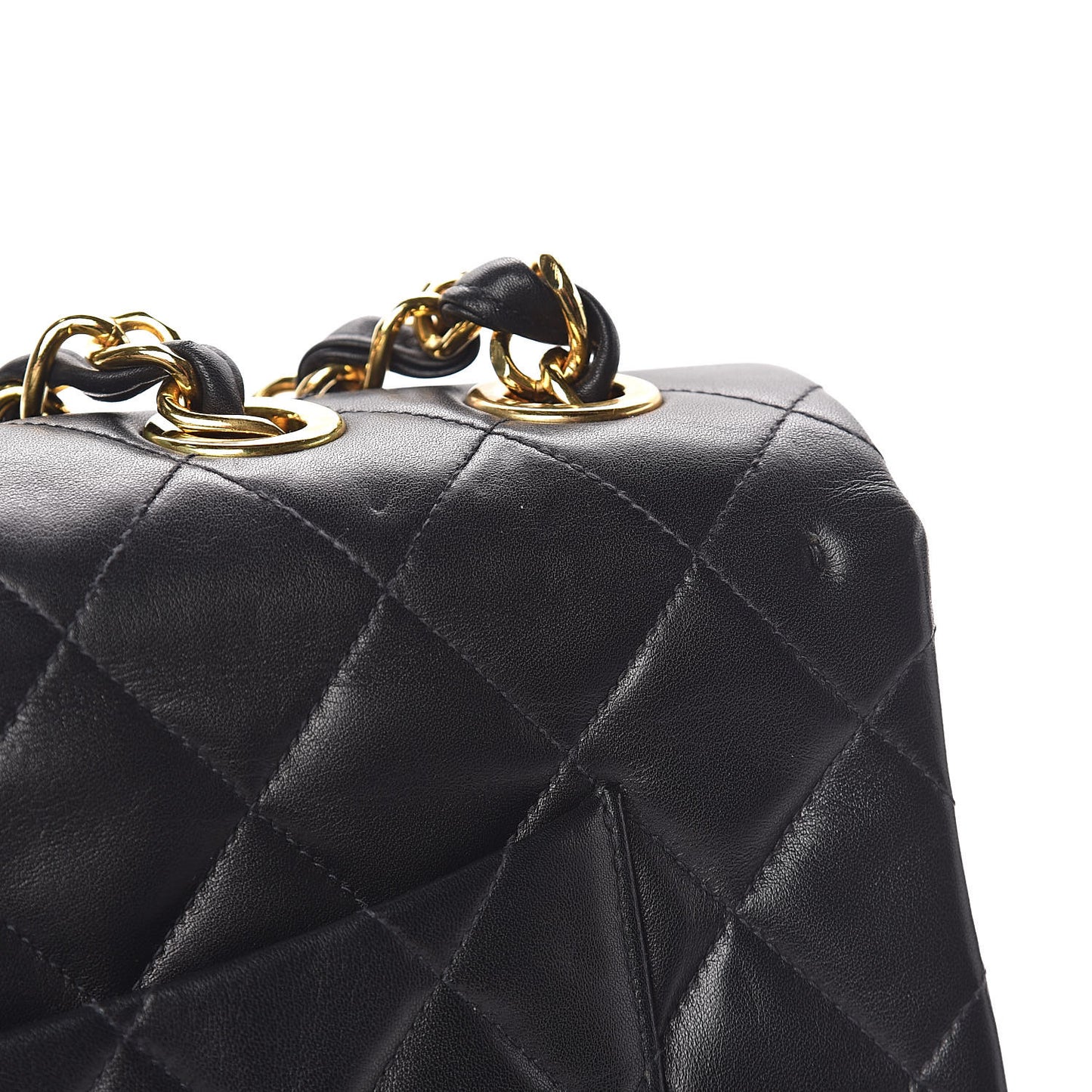 Lambskin Quilted XL Jumbo Single Flap Black