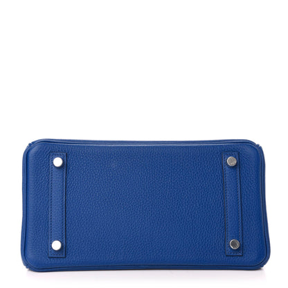 Hermes Togo Verso Birkin 25 Bleu Royal Capucine 6 of 35