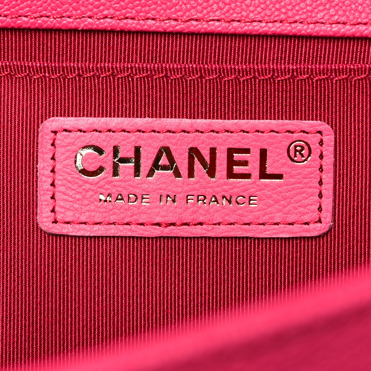 Chanel Caviar Quilted Medium Boy Flap Fuchsia 8 of 9