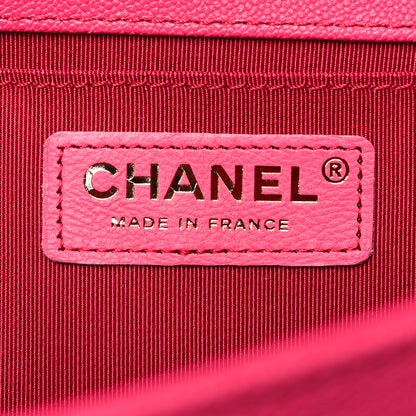 Chanel Caviar Quilted Medium Boy Flap Fuchsia 8 of 9