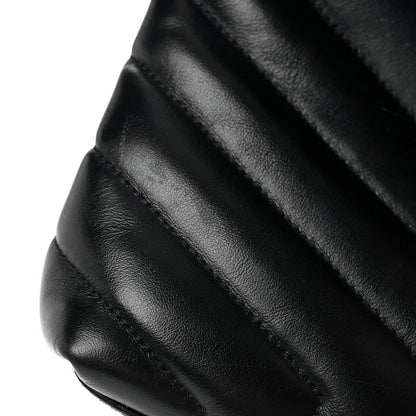 Saint Laurent Calfskin Y Quilted Monogram Medium Loulou Chain Satchel Black 18 of 18