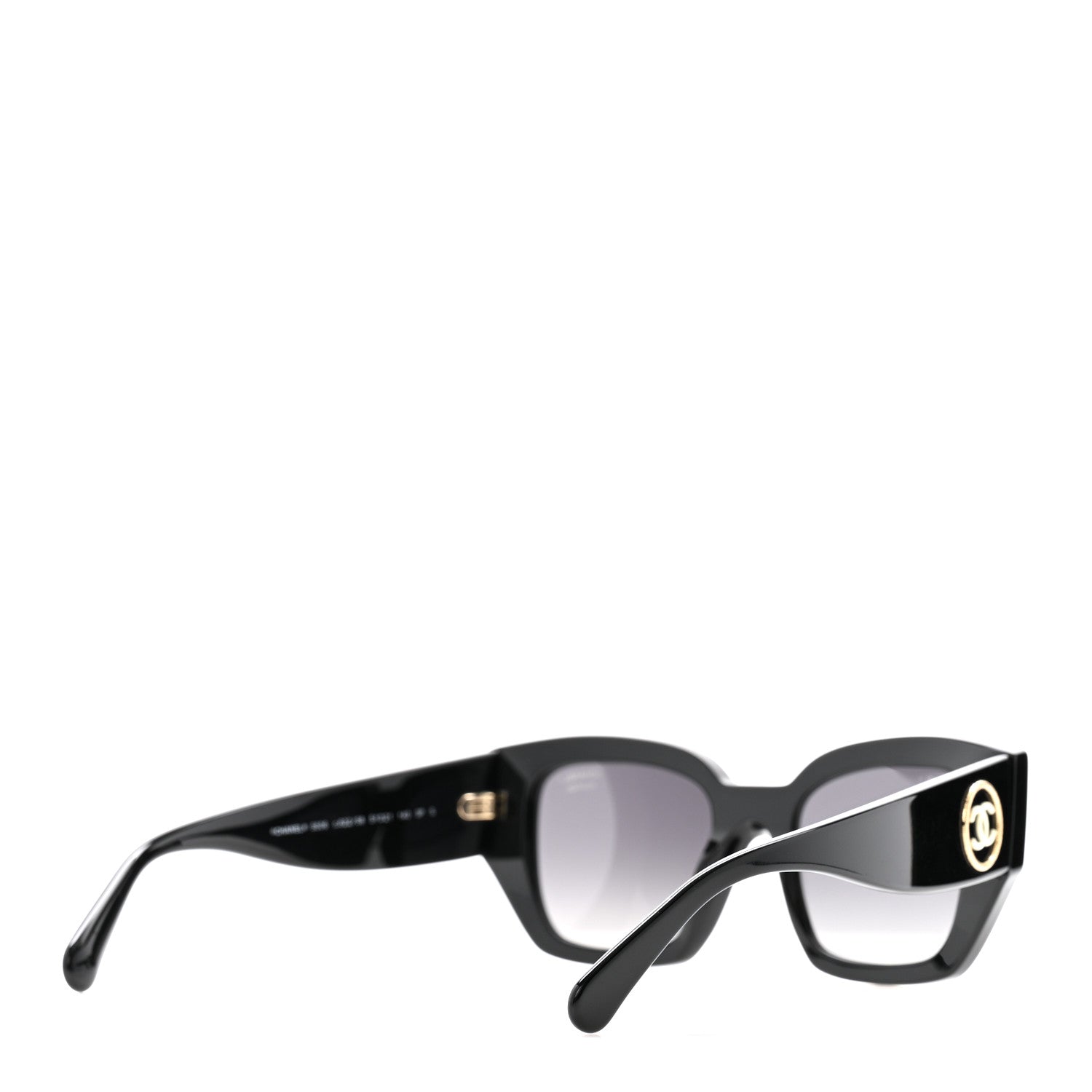Chanel Acetate Polarized Square Sunglasses 5506 Black 4 of 8
