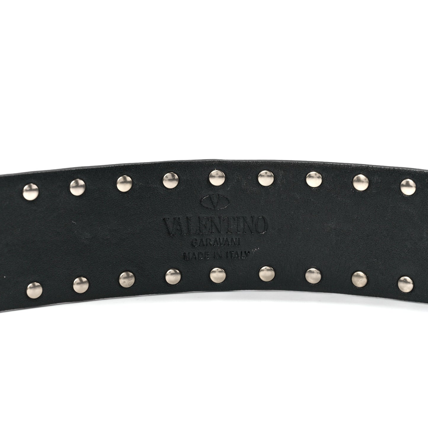 Lambskin Rockstud Spike Shoulder Strap Black