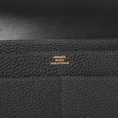 Hermes Togo Dogon Duo Wallet Black 6 of 10