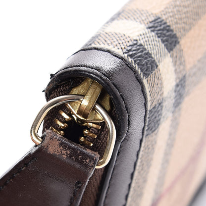 Burberry Haymarket Check Zip Around Wallet Chocolate 8 of 8