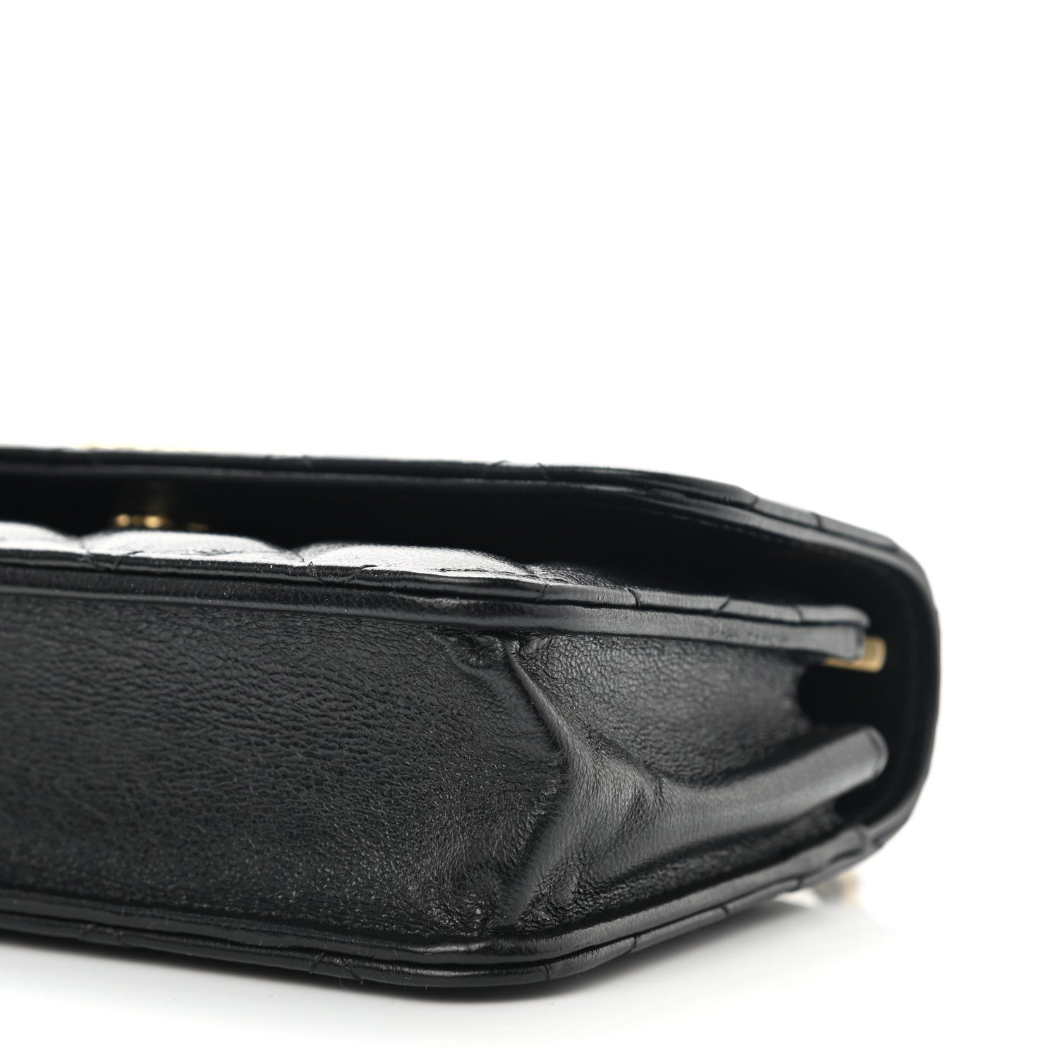 Chanel Lambskin Quilted Dynasty Flap Phone Holder With Chain Black 11 of 12