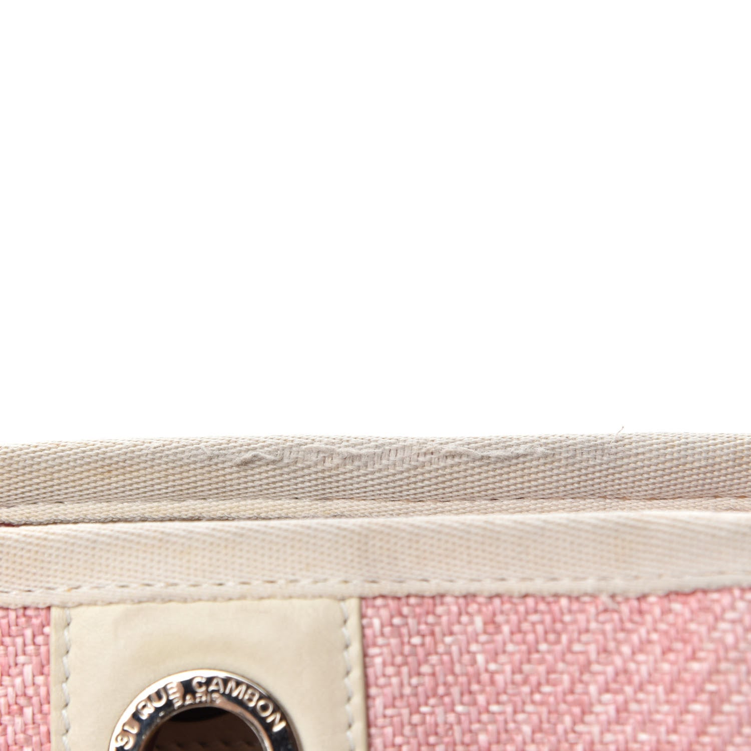 Chanel Canvas Small Deauville Tote Pink 10 of 14