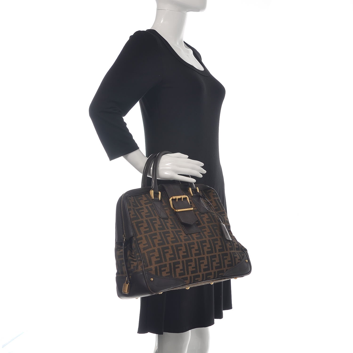 Fendi Zucca Satchel Tobacco 2 of 22