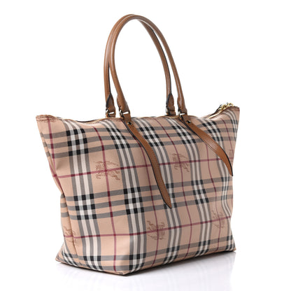 Burberry Haymarket Check Medium Salisbury Tote Camel 3 of 11