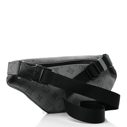 Louis Vuitton Calfskin Monogram Shadow Discovery Bumbag PM Gray 3 of 9
