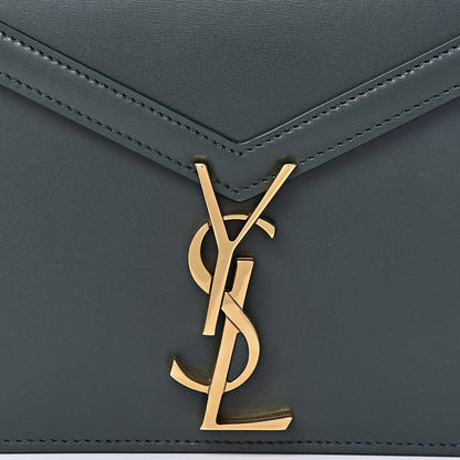 Saint Laurent Smooth Calfskin Monogram Cassandra Clasp Bag Dark Green 10 of 10
