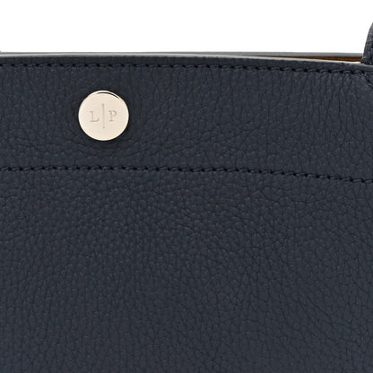 Loro Piana Grained Calfskin Milky Way Shoulder Bag Navy Blue 7 of 11