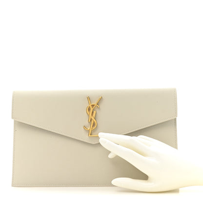 Saint Laurent Grain De Poudre Uptown Pouch Crema Soft 2 of 10
