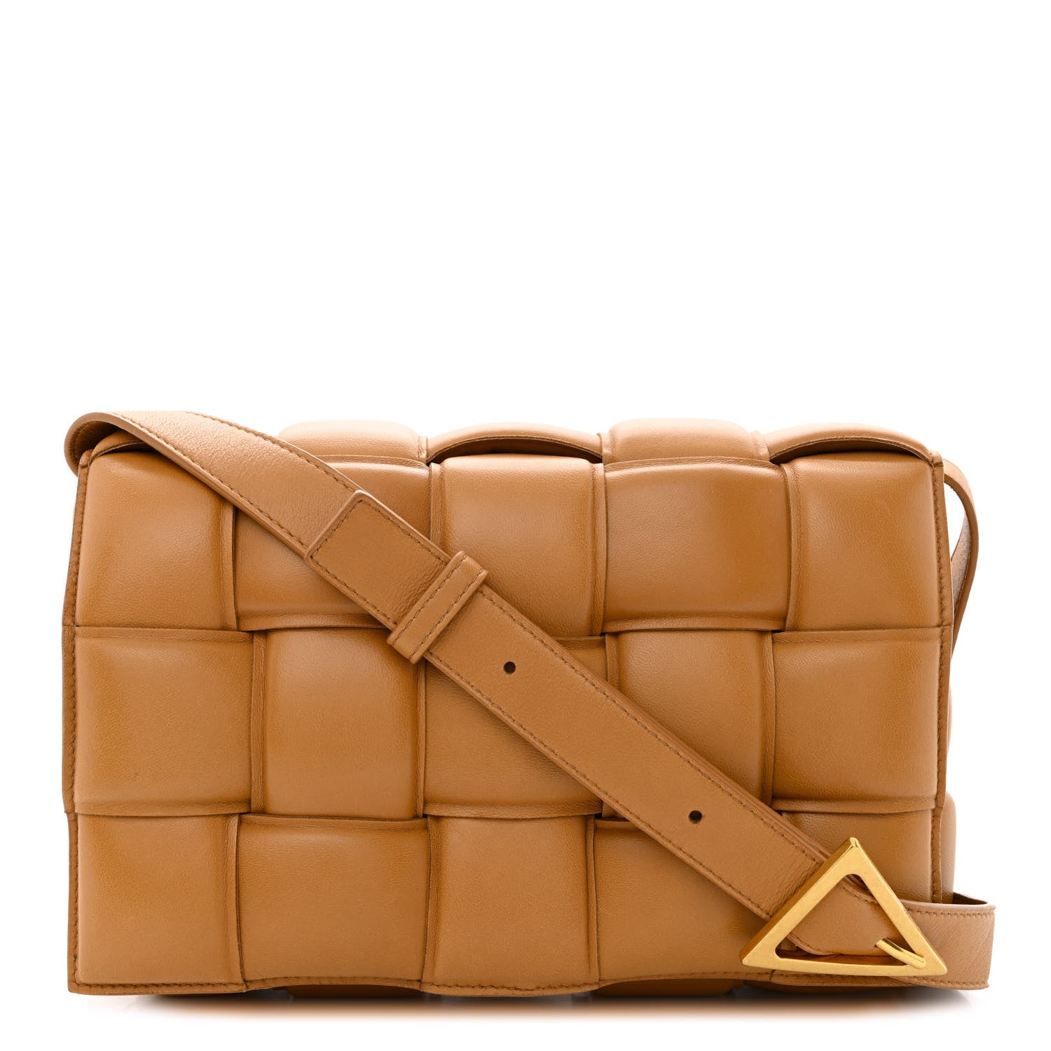 Bottega Veneta Nappa Maxi Intreccio Padded Cassette Crossbody Bag Caramel 1 of 11