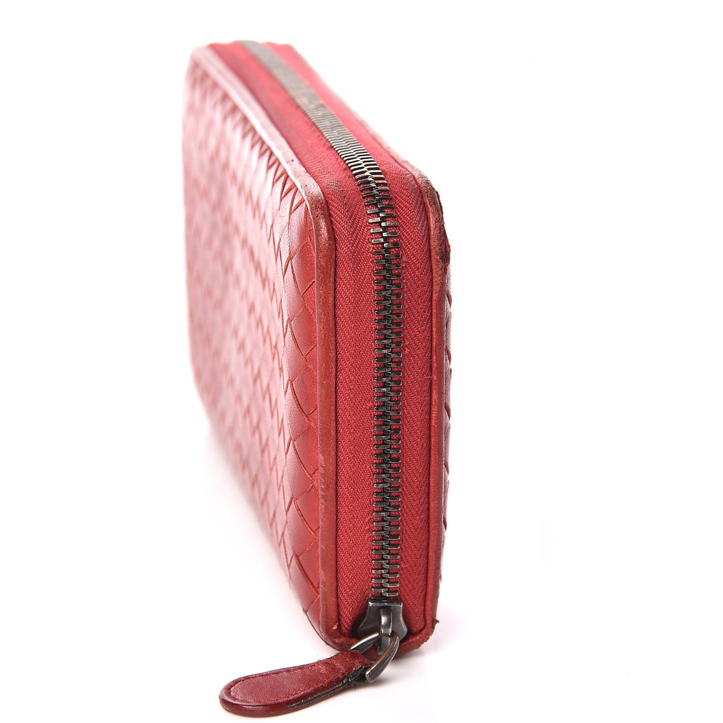 Nappa Intrecciato Zip Around Wallet
