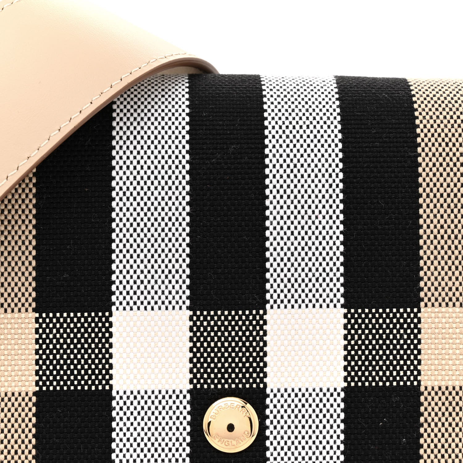 Burberry Canvas Check Hackberry Crossbody Bag Soft Fawn 7 of 10