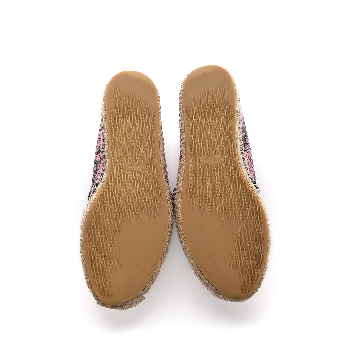 GG Supreme Monogram Bengal Espadrilles 39.5 Beige Pink