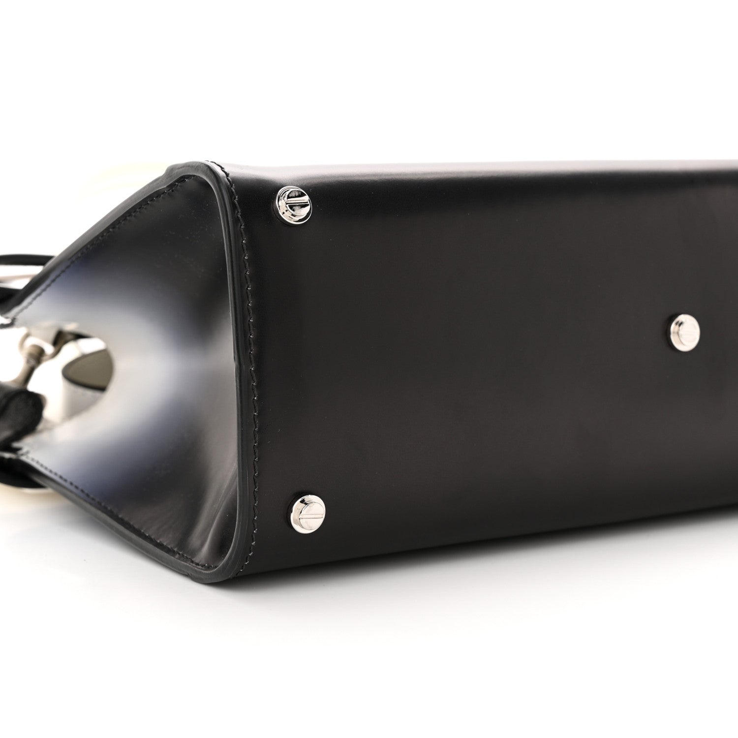 Givenchy Smooth Calfskin Small Degrade Horizon Satchel White Black 8 of 11