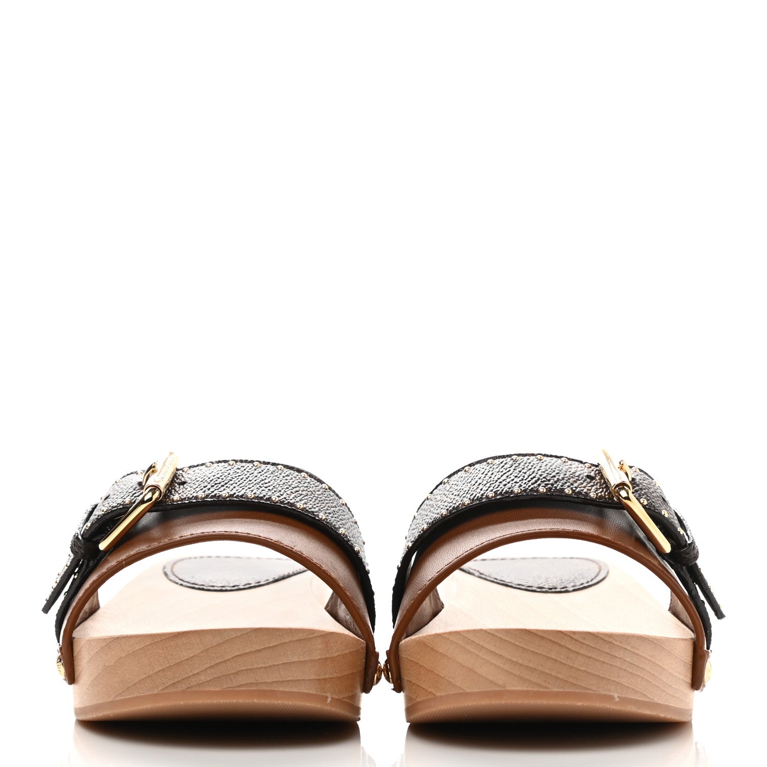 Louis Vuitton Calfskin Monogram Cottage Mule 37 Cognac 2 of 9