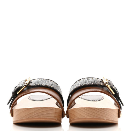 Louis Vuitton Calfskin Monogram Cottage Mule 37 Cognac 2 of 9