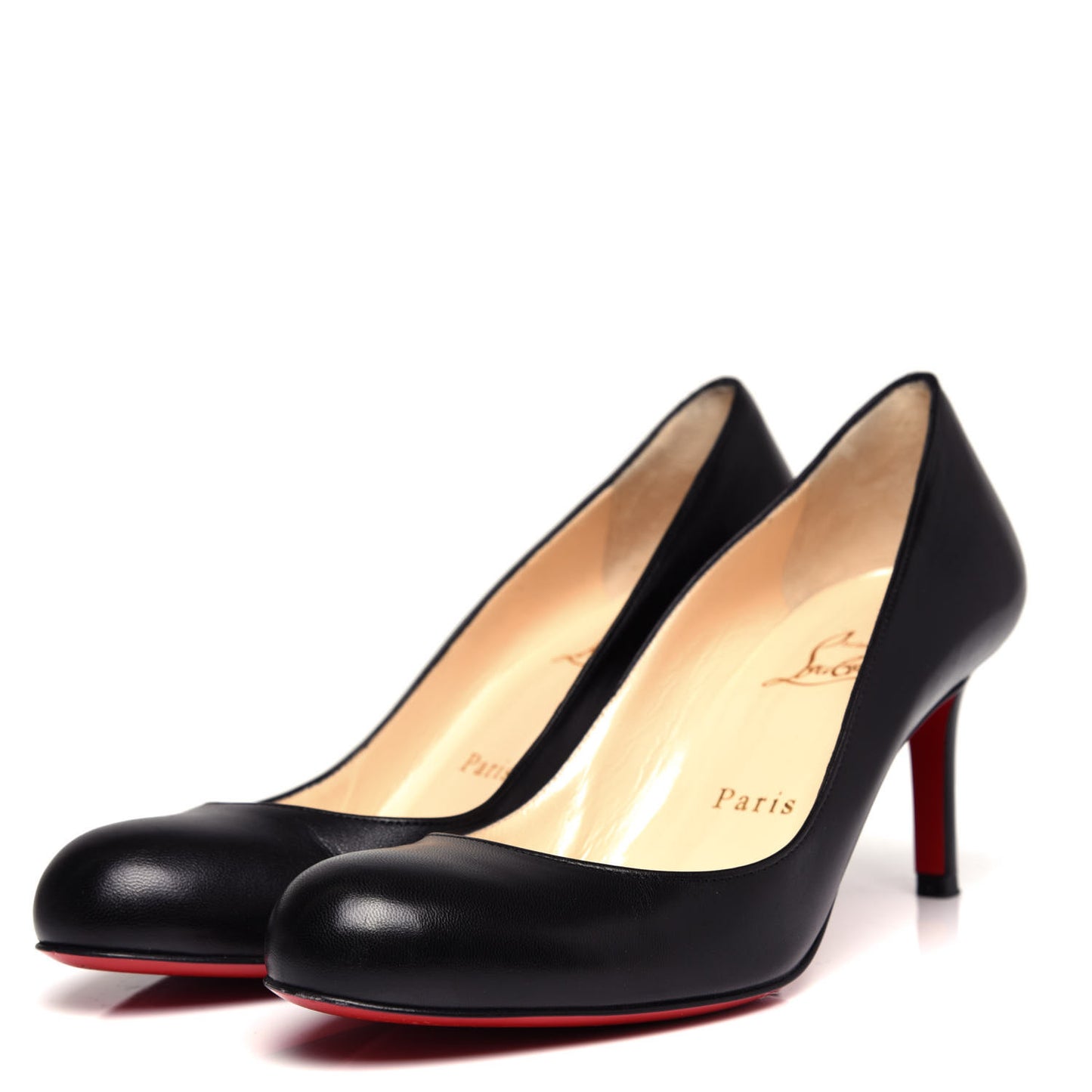 Shiny Nappa Simple 70 Pumps 36.5 Black