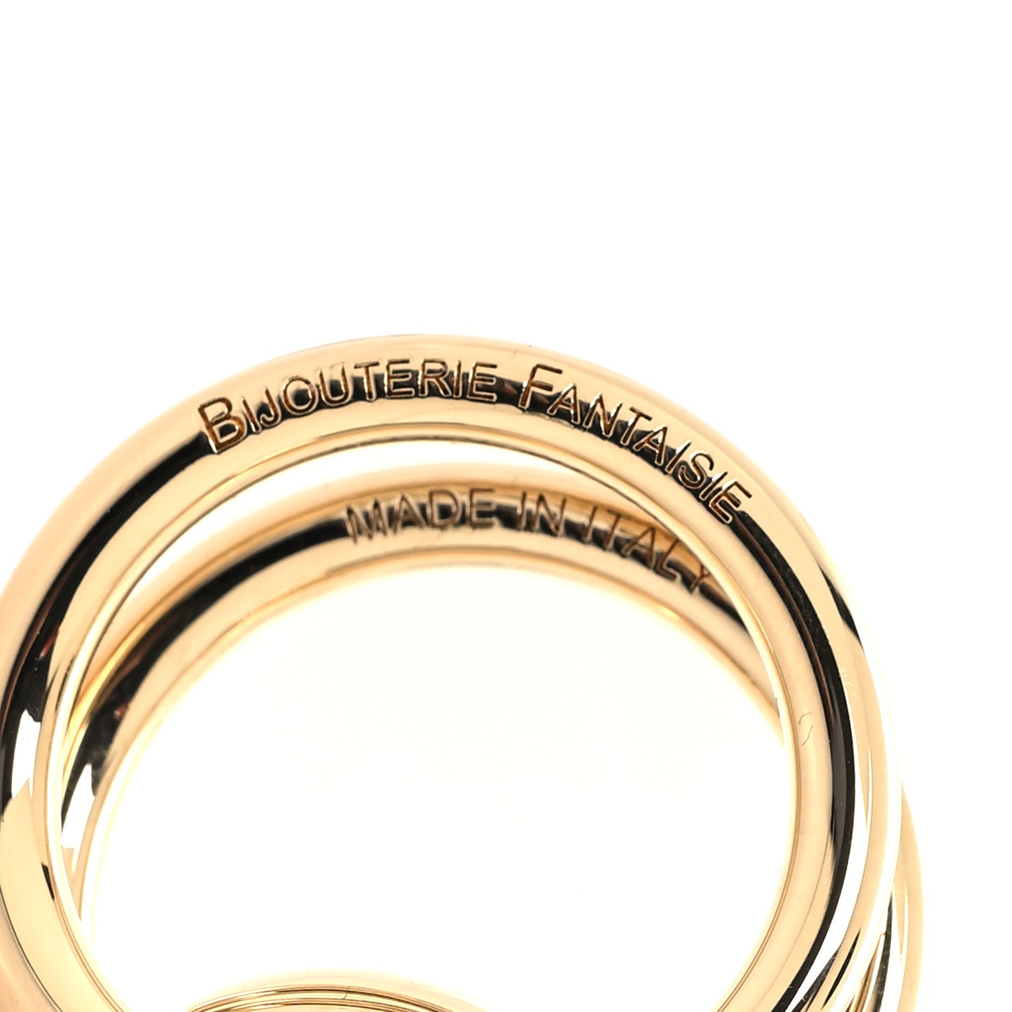 Permabrass Mors Scarf Ring Gold