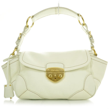 Prada Vitello Daino Pushlock Flap Shoulder Bag 1 of 9