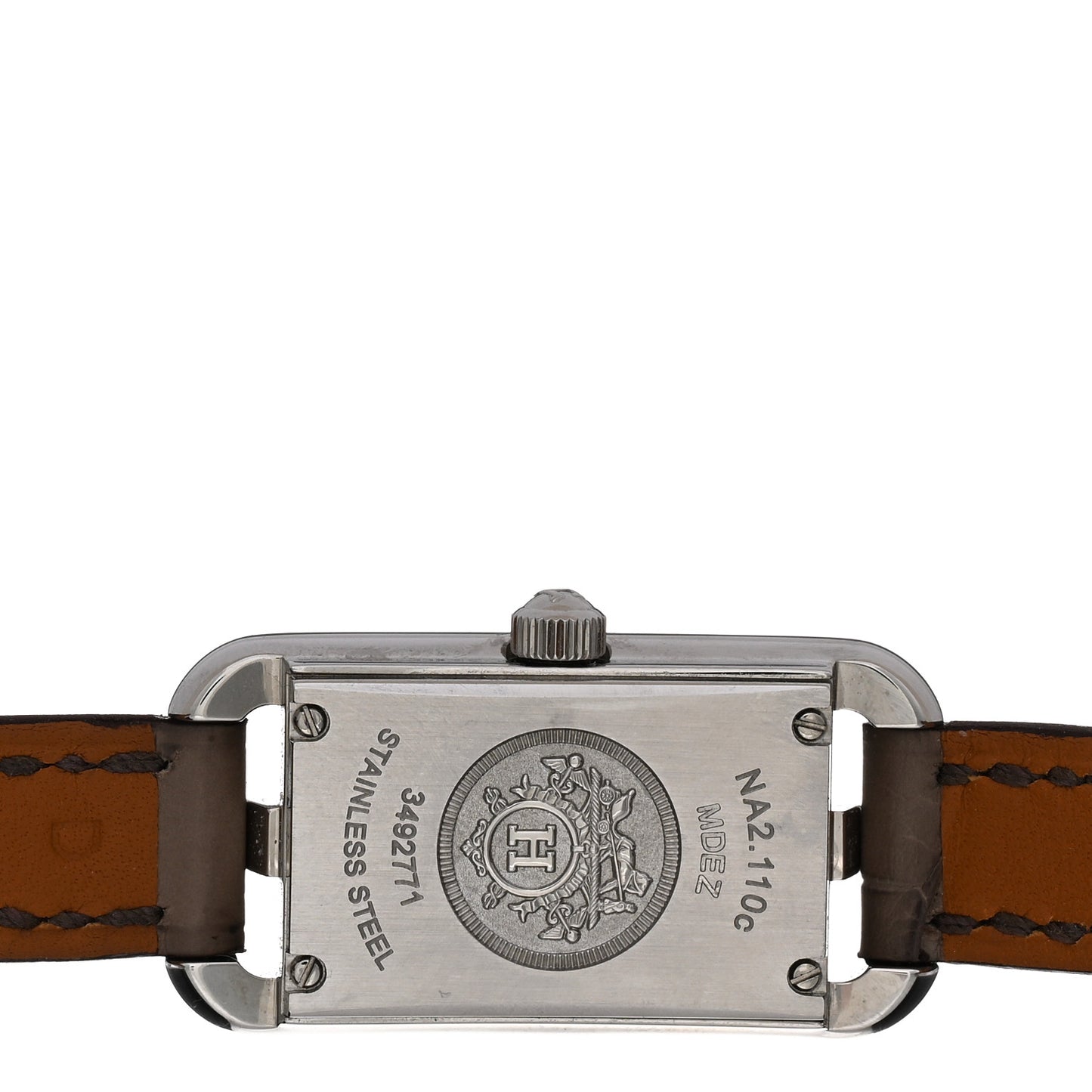 Stainless Steel Alligator Diamond Mother of Pearl 17mm Nantucket Quartz Watch Gris Elephant