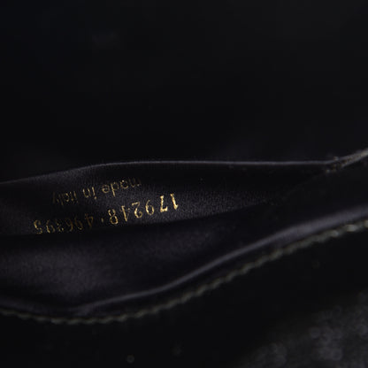 Saint Laurent Textured Patent Monogram Small Belle De Jour Clutch Black 7 of 9