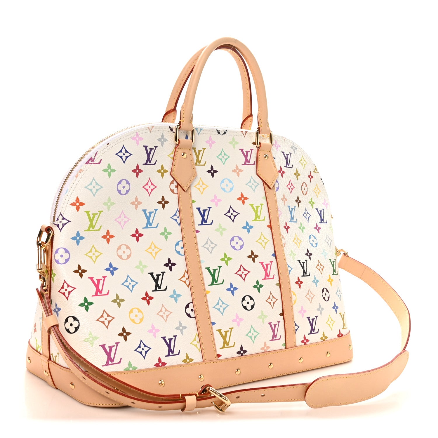 Louis Vuitton LV x TM Monogram Multicolor Alma Travel White 3 of 10