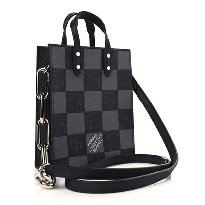 Louis Vuitton Damier Graphite Sac Plat XS Black 3 of 8