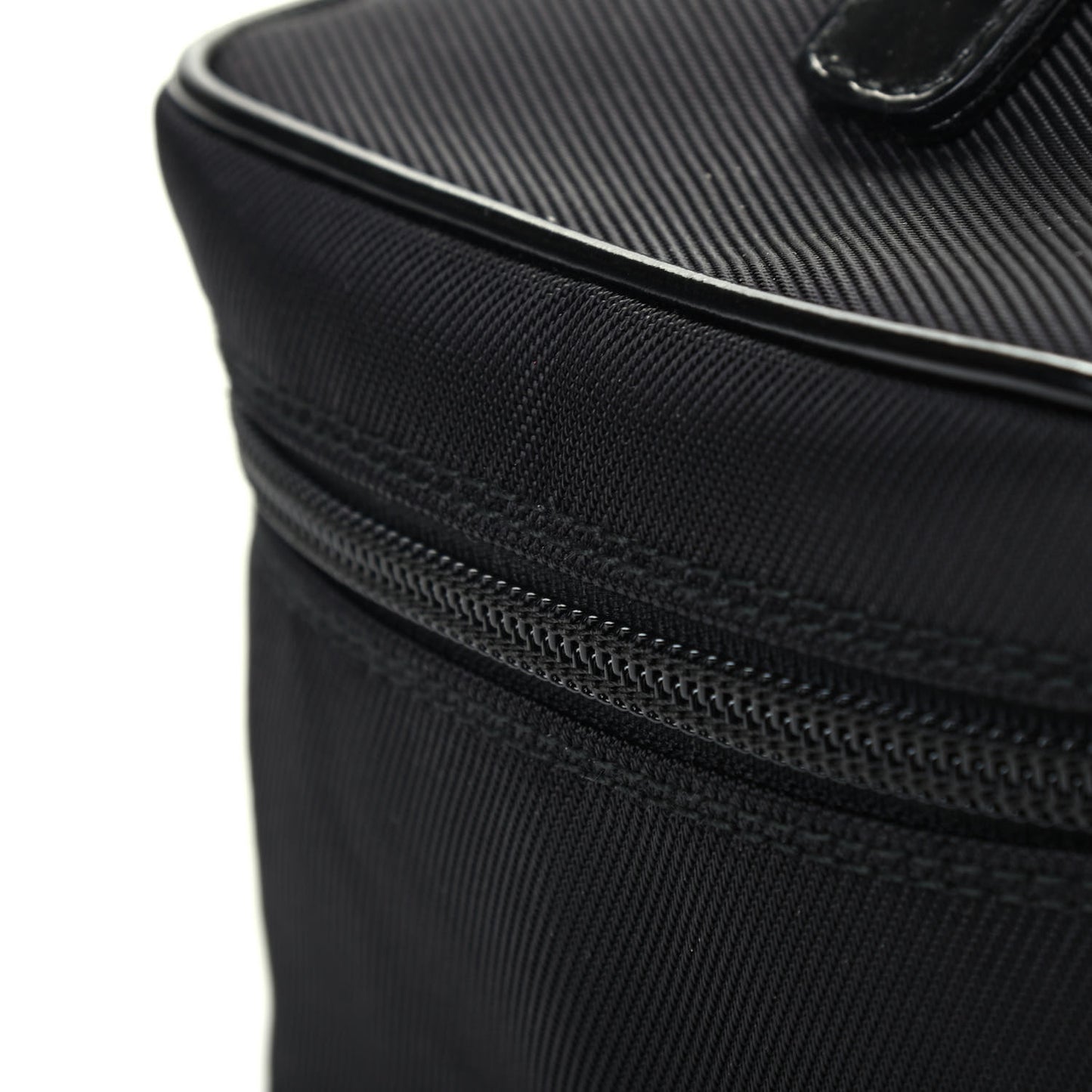 Nylon Bamboo Vanity Case Black
