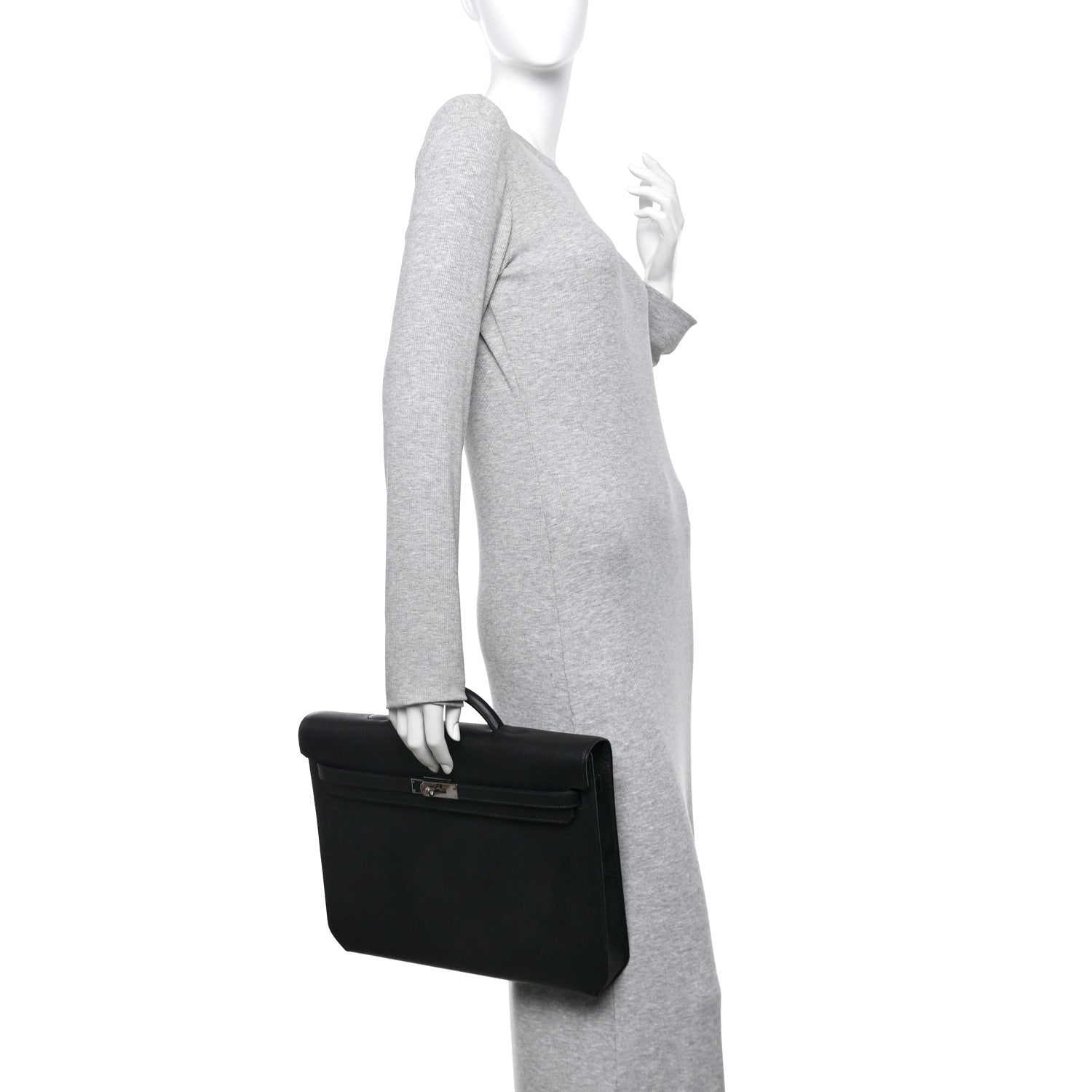 Hermes Epsom Kelly Depeches 36 Black 2 of 10