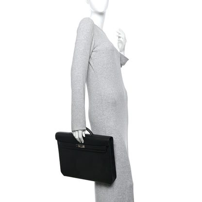 Hermes Epsom Kelly Depeches 36 Black 2 of 10