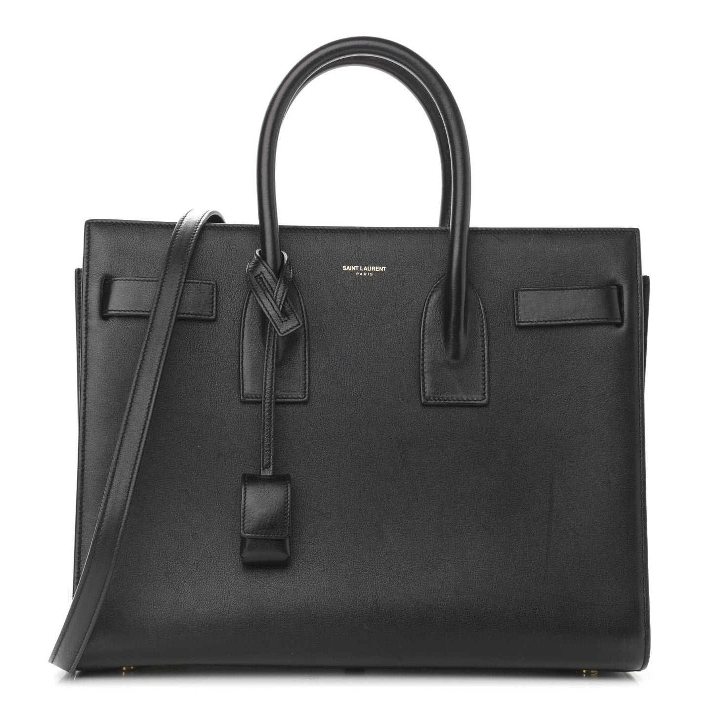 Calfskin Small Sac De Jour Black