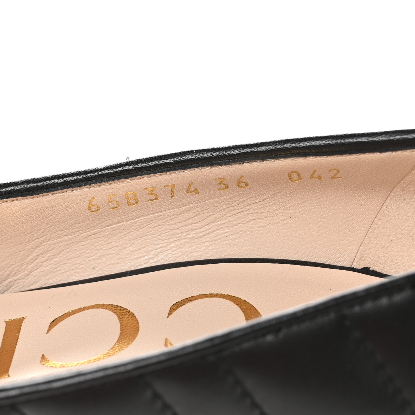 Nappa Charlotte Chevron Matelasse Double G 95mm Pumps 36 Black