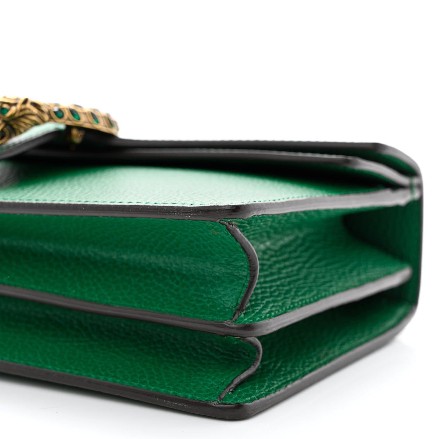 Pebbled Calfskin Small Dionysus Shoulder Bag Emerald