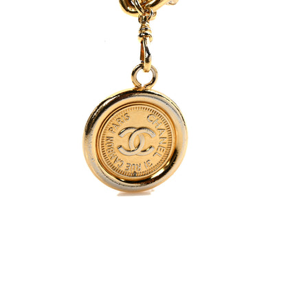 Chanel Lambskin Chain CC Medallion Belt Black Gold 3 of 5