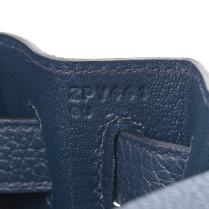 Hermes Togo Kelly Retourne 28 Bleu De Prusse 9 of 10