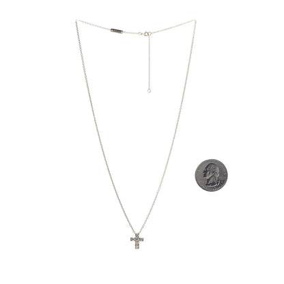 Van Cleef & Arpels 18K Yellow Gold Diamond Cross Pendant Necklace 2 of 6