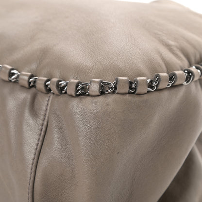 Chanel Lambskin Chain Hobo Grey 14 of 16