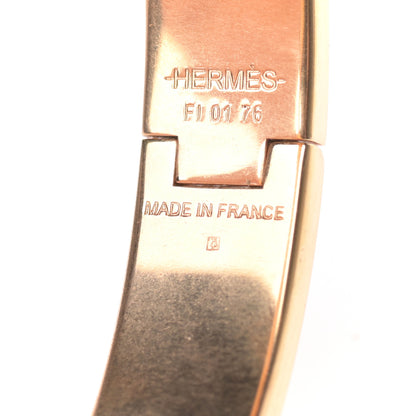 Hermes Enamel Narrow Clic Clac H Bracelet GM Rouge Corail 4 of 4