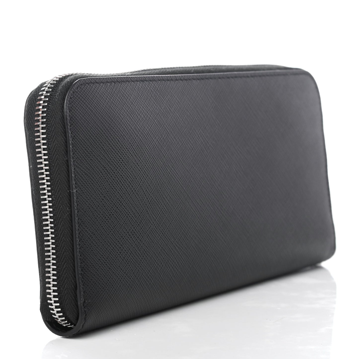 Saffiano Tech Zip Around Wallet Black