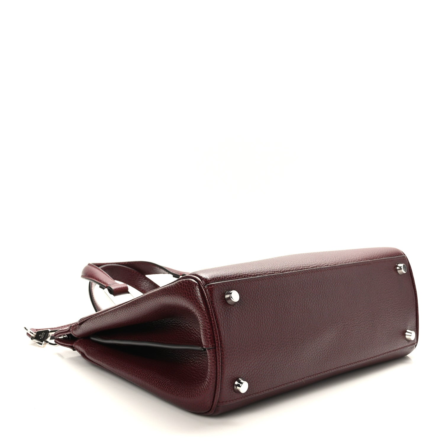 Gucci Grainy Calfskin Small Zumi Top Handle Bag Vintage Bordeaux 4 of 10