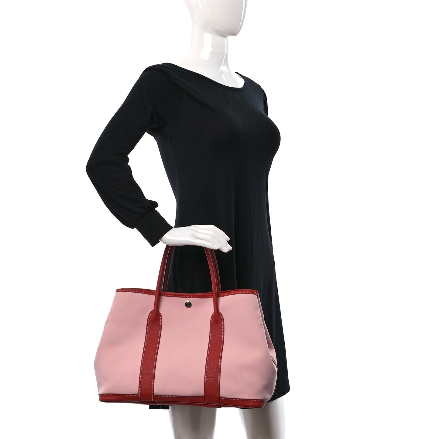 Toile Militaire Vache Country Garden Party Tote 36 MM Rose Sakura Rouge Duchesse