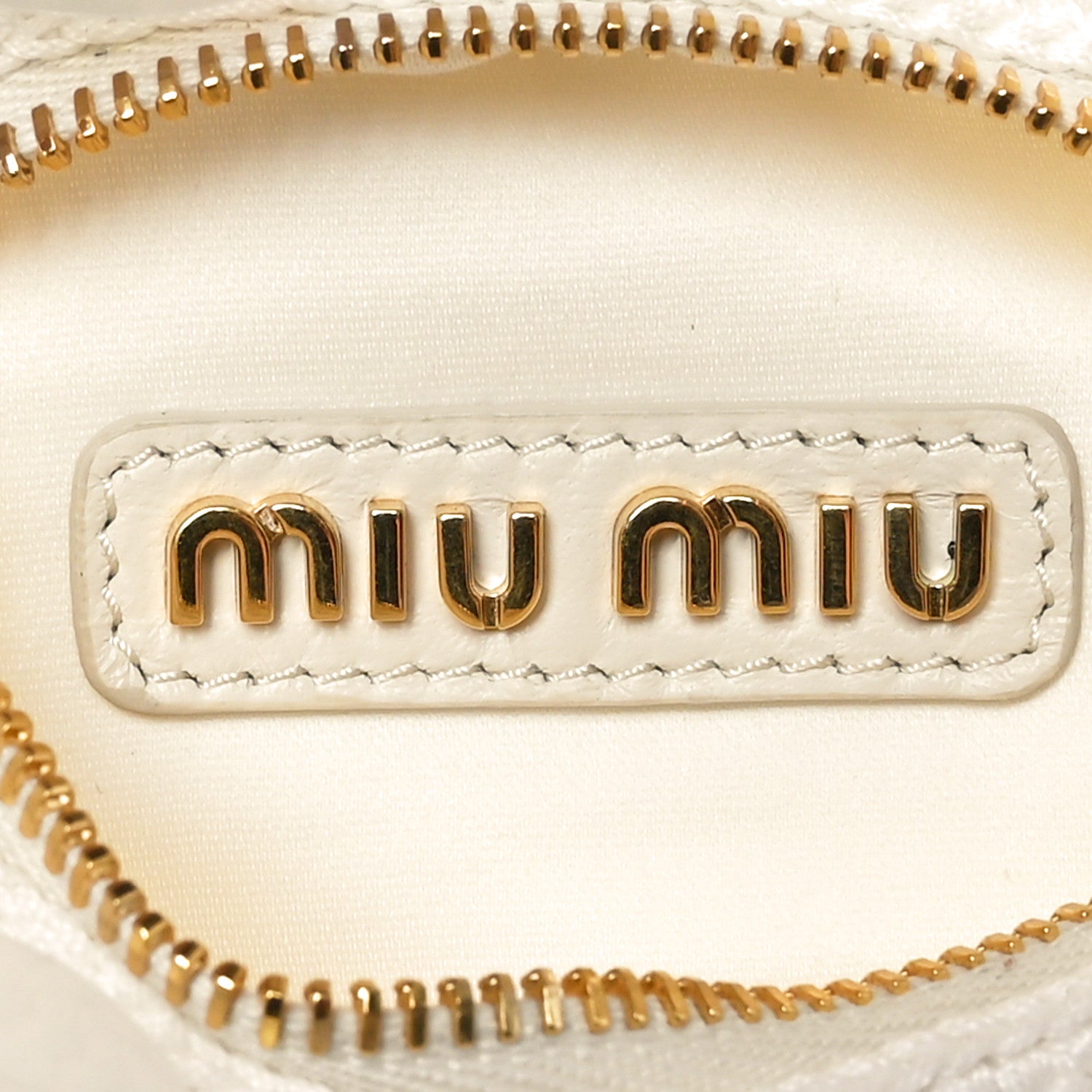 Miu Miu Sequin Crochet Mini Wander Hobo White 6 of 9