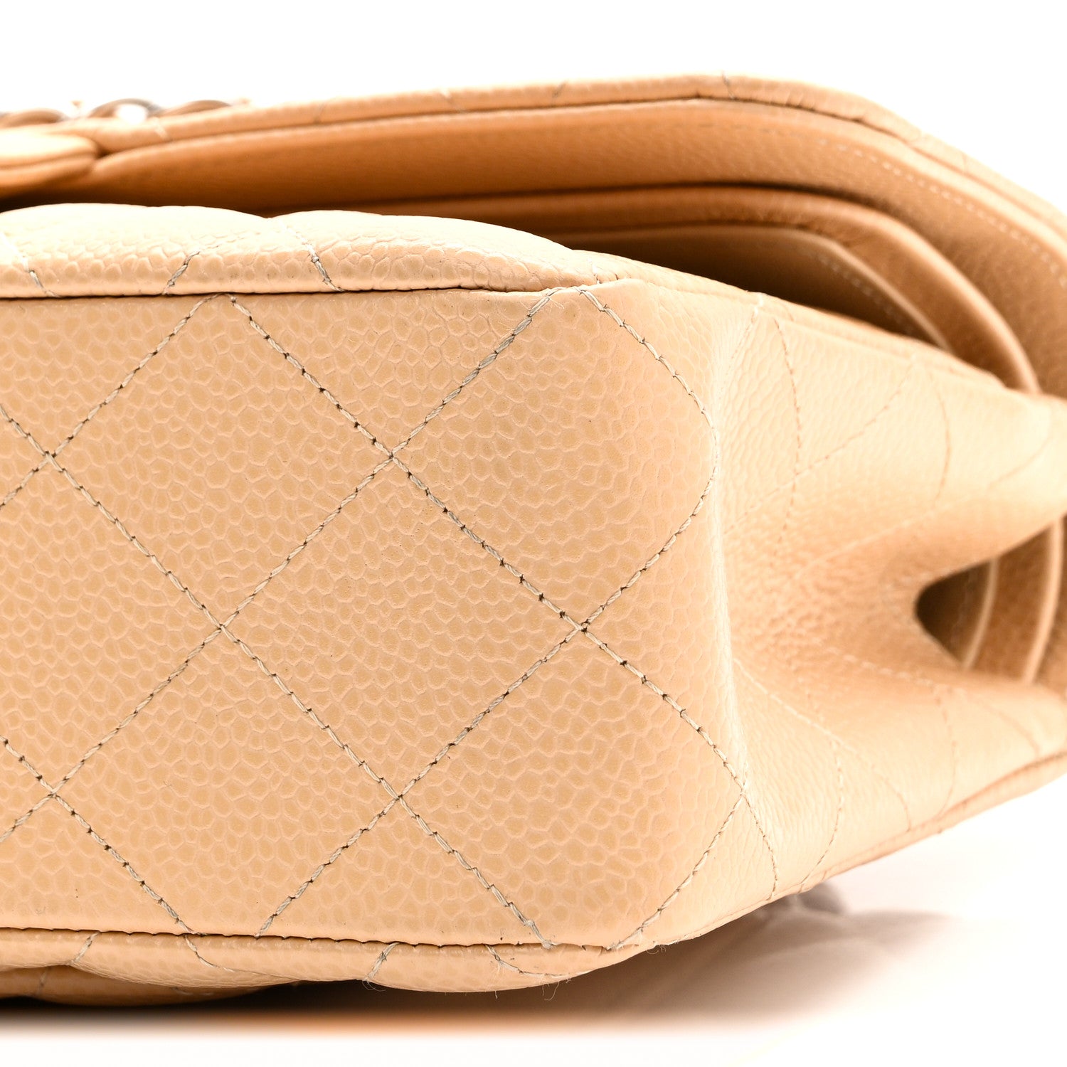 Chanel Caviar Quilted Small Double Flap Beige 10 of 11