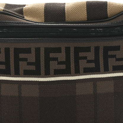 Fendi Vitello Century Maglia Pattern Mix Belt Bag Havana 8 of 10